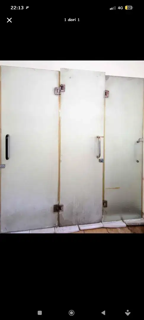 Pintu Kaca Temperad 3 Unit