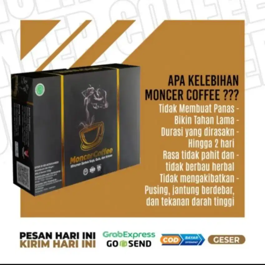 NEW FORMULA MONCER COFFE ORIGINAL 1 BOX 8 SASHET