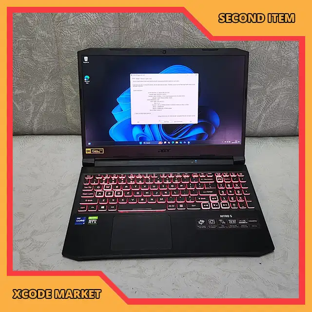 LAPTOP GAMING ACER NITRO 5 AN515 57 INTEL CORE i9 11900H RTX 3060 6GB