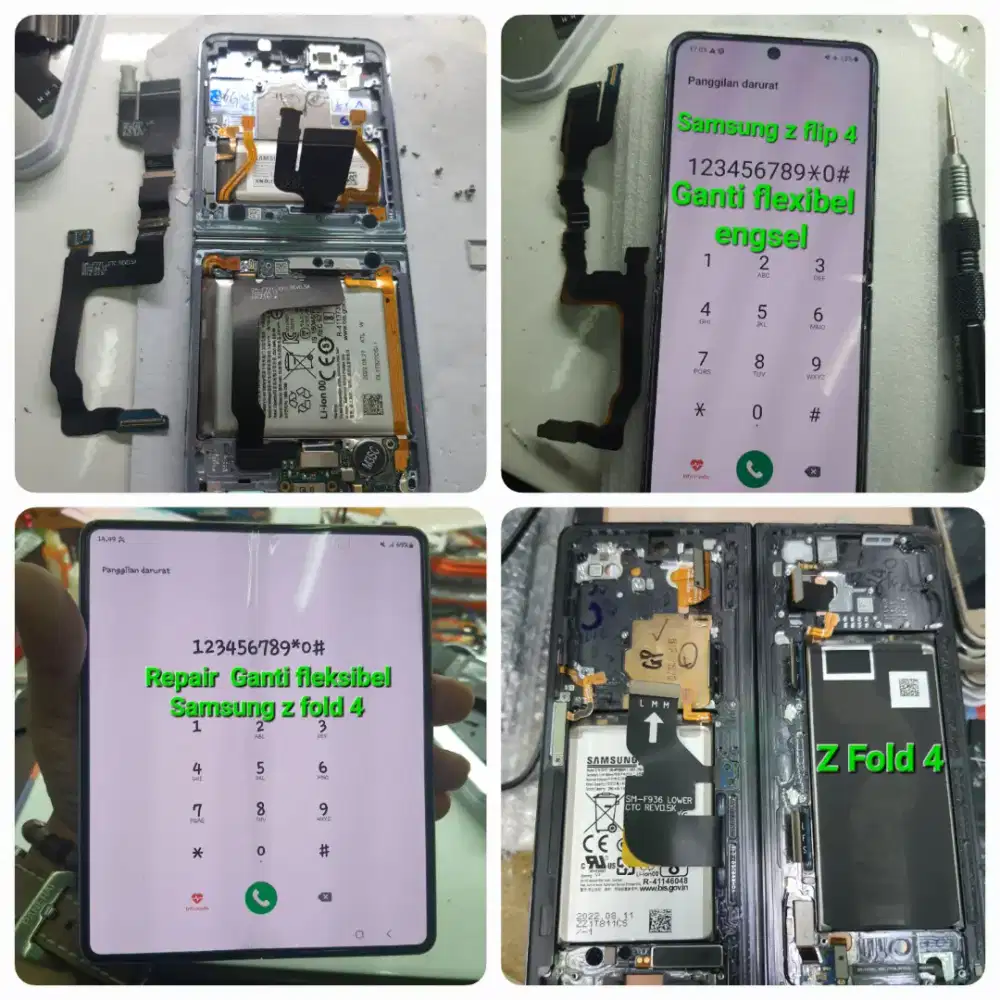 Samsung Z Fold dan Z Flip Layar tiba2 gelap/blank solusi service