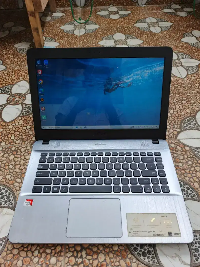 Laptop Asus Ram 4gb ddr4 Amd a4 seribaru siap pake no minus (Nego)