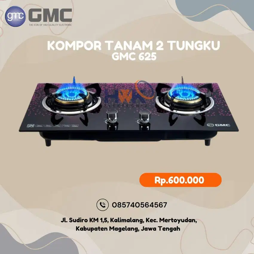 KOMPOR TANAM 2 TUNGKU GMC 625