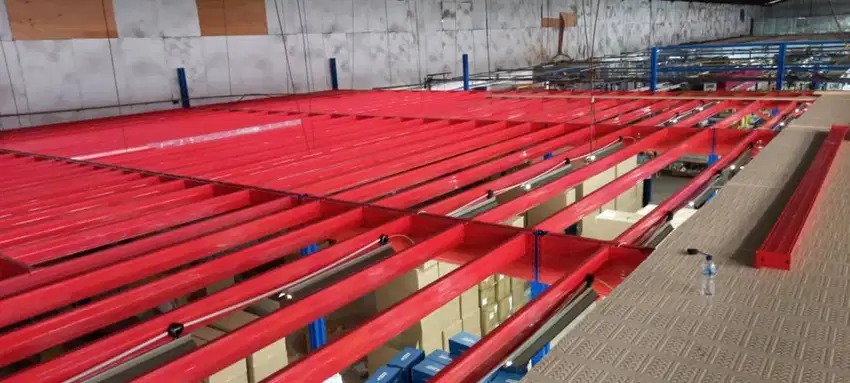 MEZZANINNE STEEL PLATFORM PERGUDANGAN BAHAN BAJA ANTI KARAT