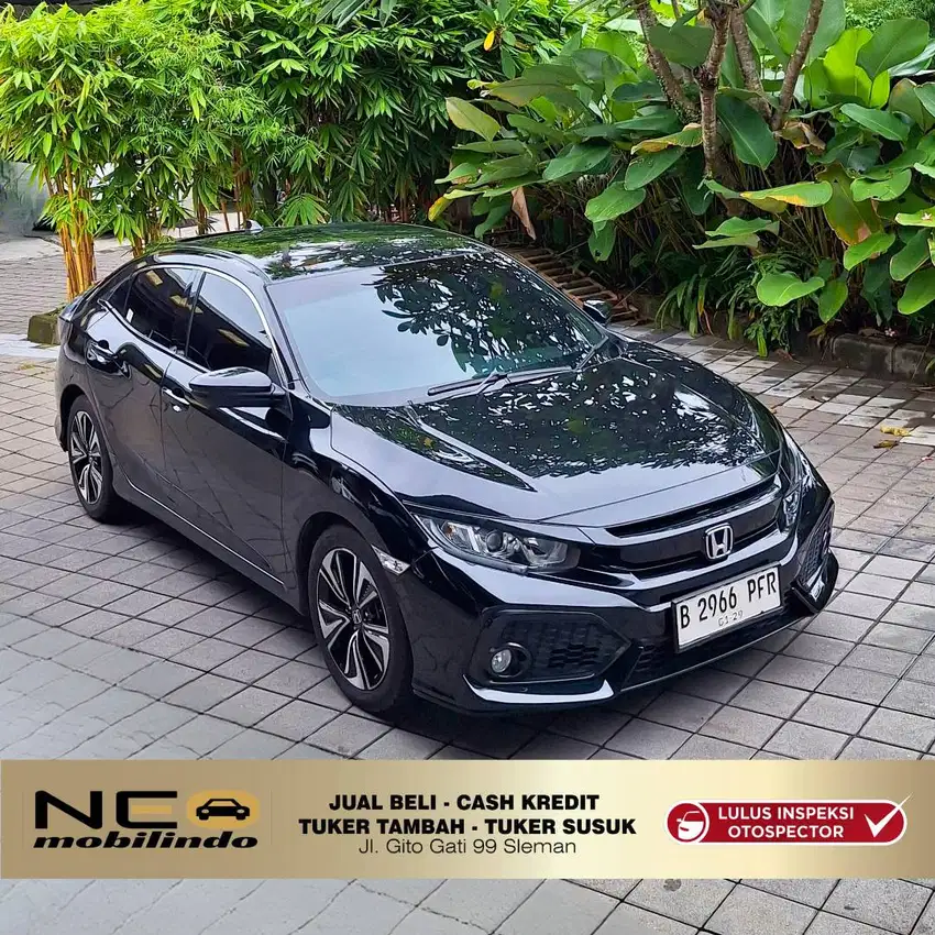 [ Garansi Mesin, Matic s/d 2 Th ] HONDA CIVIC HATCHBACK 1.5 S CVT 2018