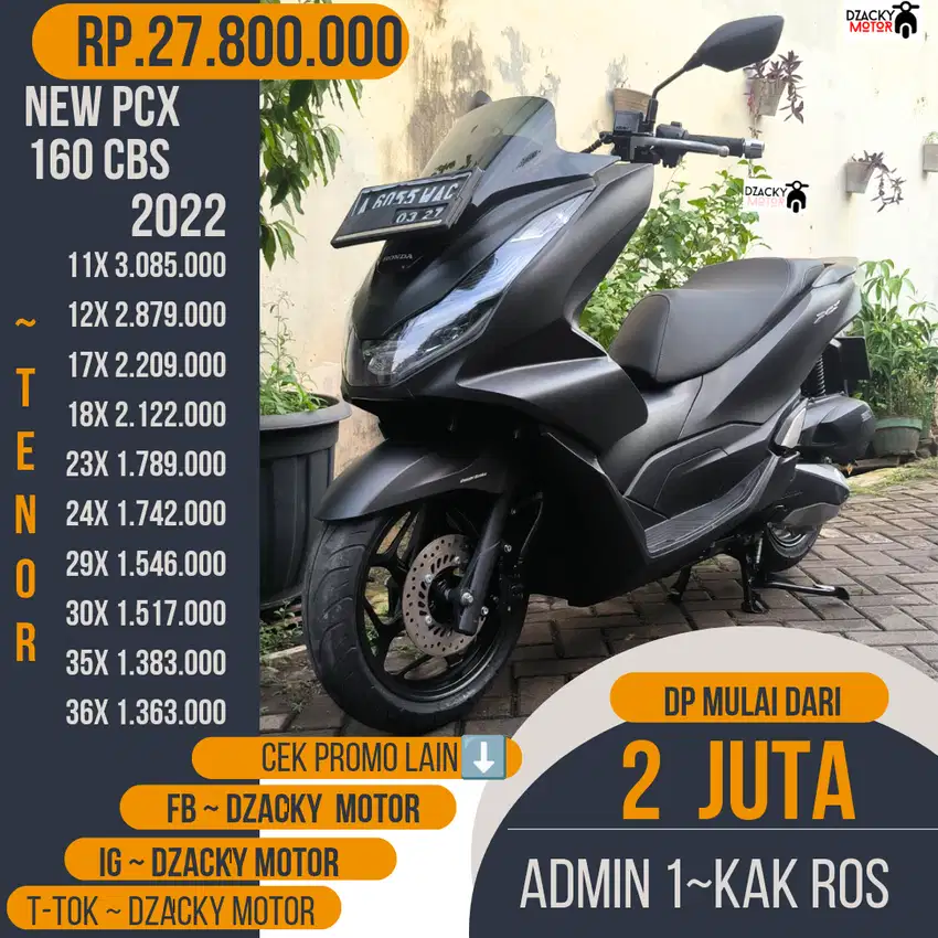 NEW PCX 160 CBS 2022 JUAL CASH CREDIT DP MULAI  2JUTAAN