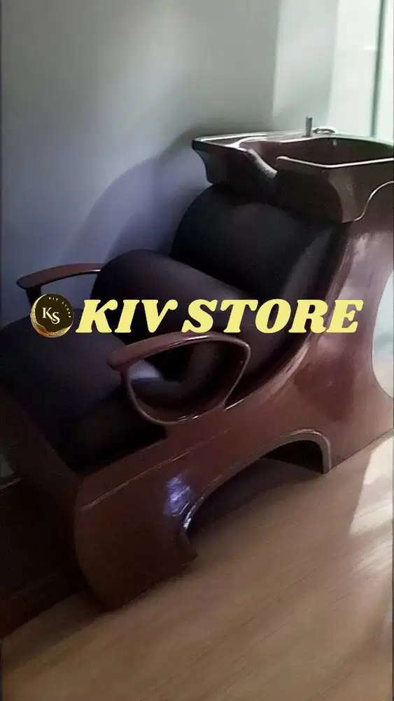 kursi keramas jok gelombang coklat