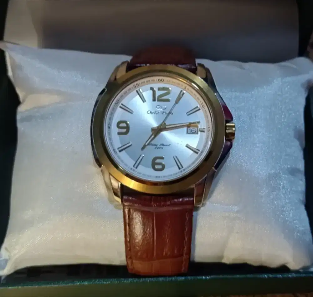 Jam tangan Chirst Verra kulit