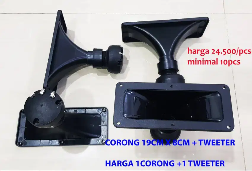 CORONG +TWEETER ukuran corong 19cm x 8cm  lengkap tweeter nya