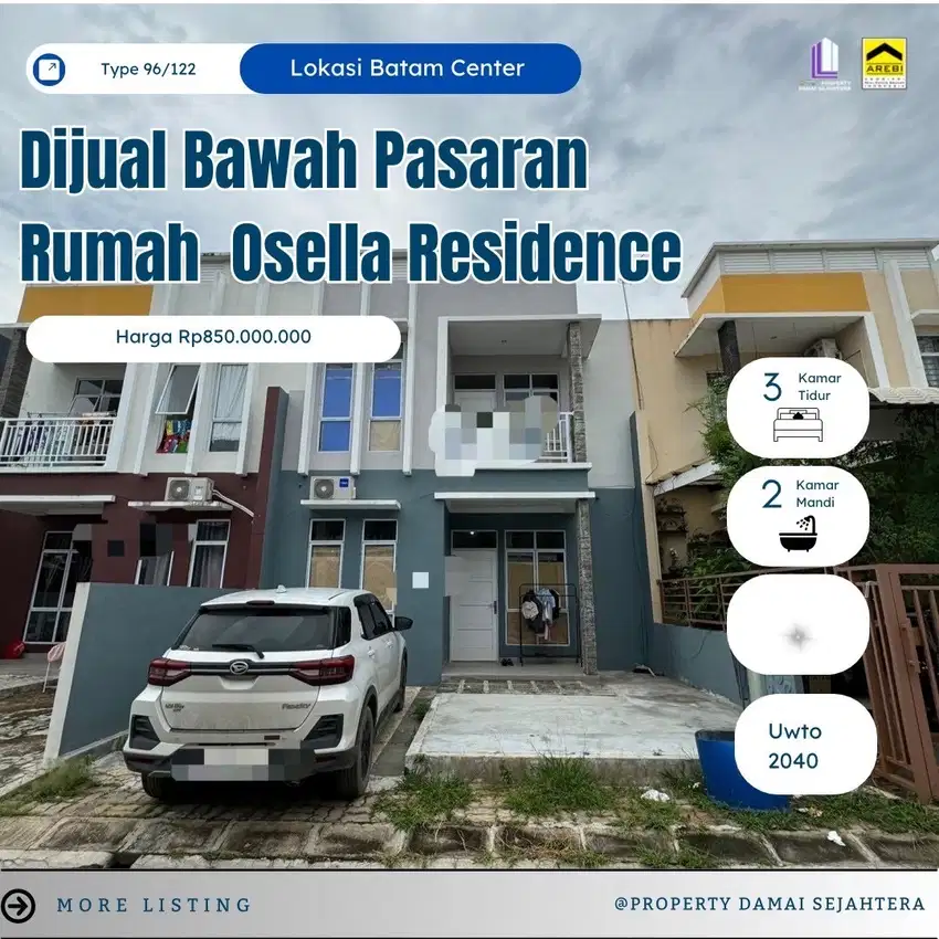 Dijual Rumah 2 Lantai Osella Residence