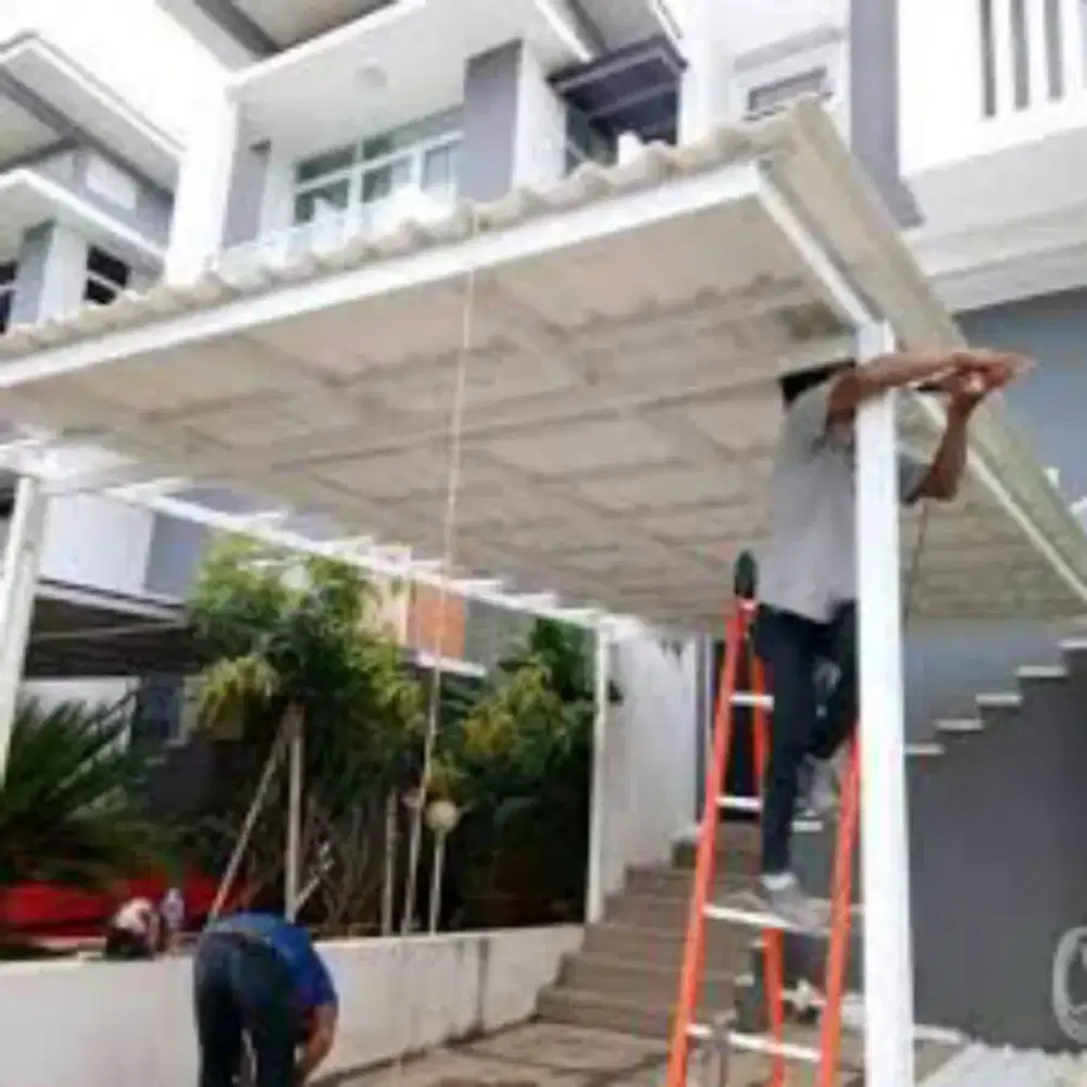 PEMASANGAN CANOPY ALDERON MINIMALIS