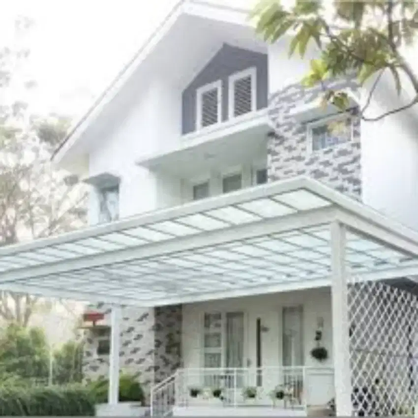 PEMASANGAN CANOPY KACA MINIMALIS