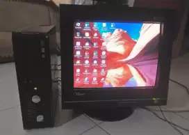 CPU Built Up DELL OPTIPLEX 755 + Monitor Full Aplikasi Siap Pakai