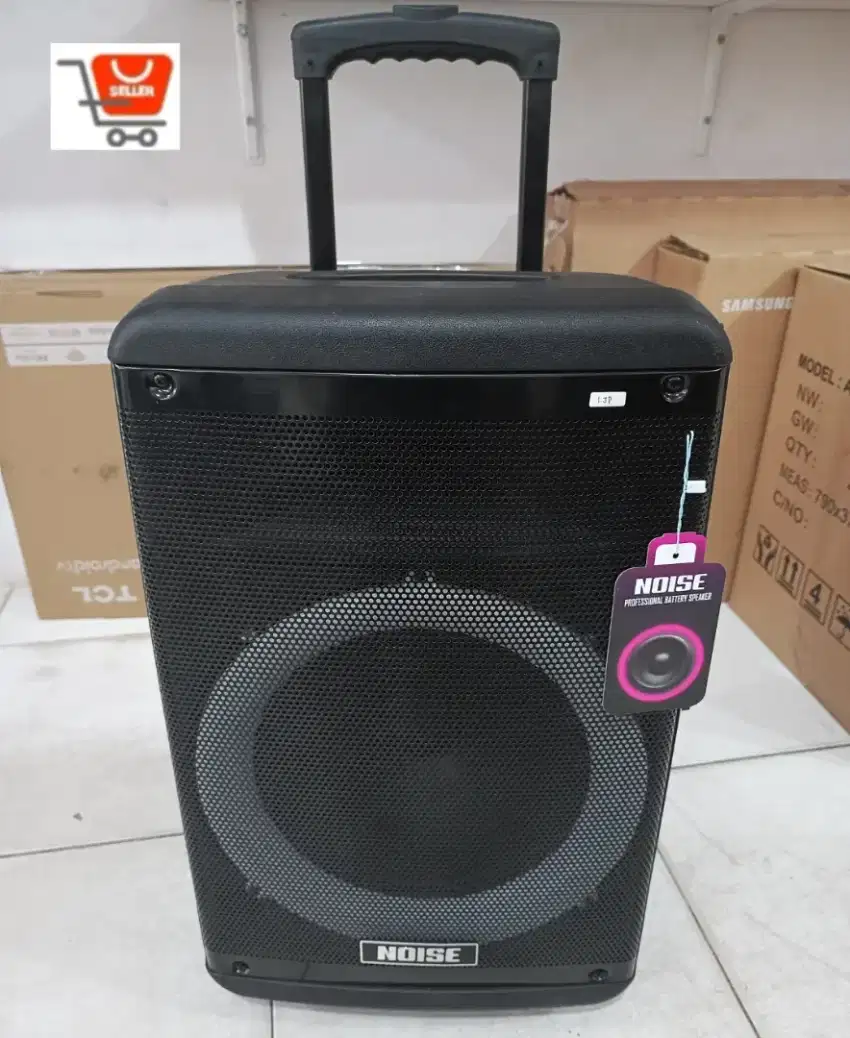 speaker portabel bluethooth 12 inci noise free 2 mic wireles