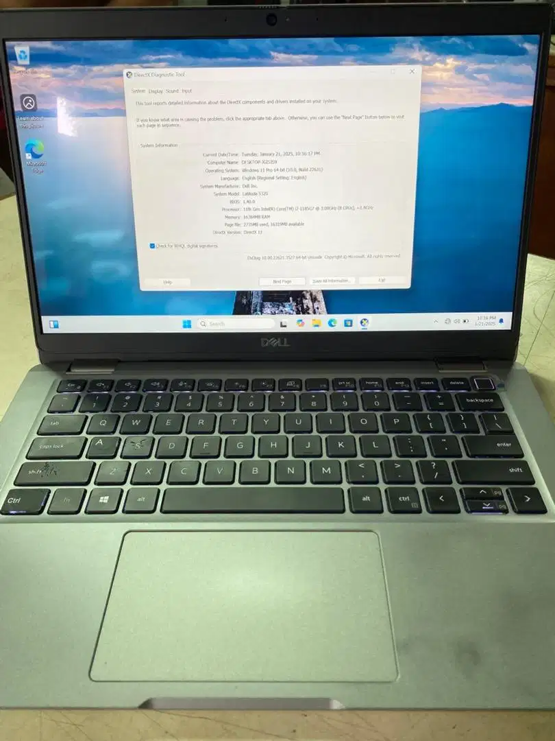 dell latitude 5320 core I7 gen 11 FHD 13,3 in ram 16 SSD 500gb