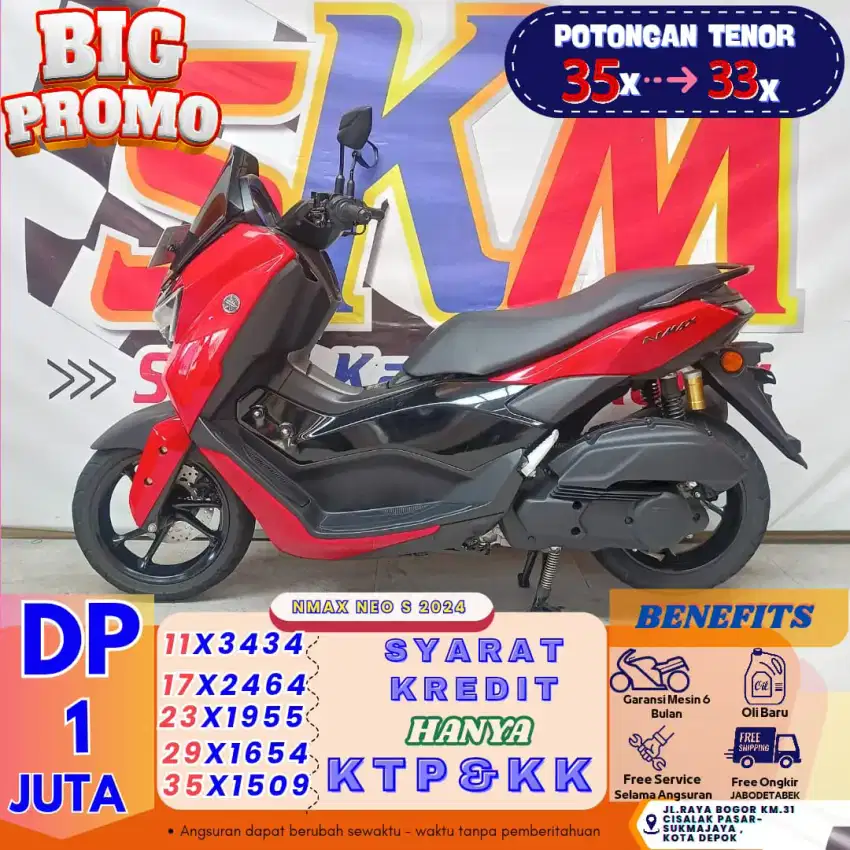 Nmax Neo S 2024 - kredit gratis tenor 2bulan