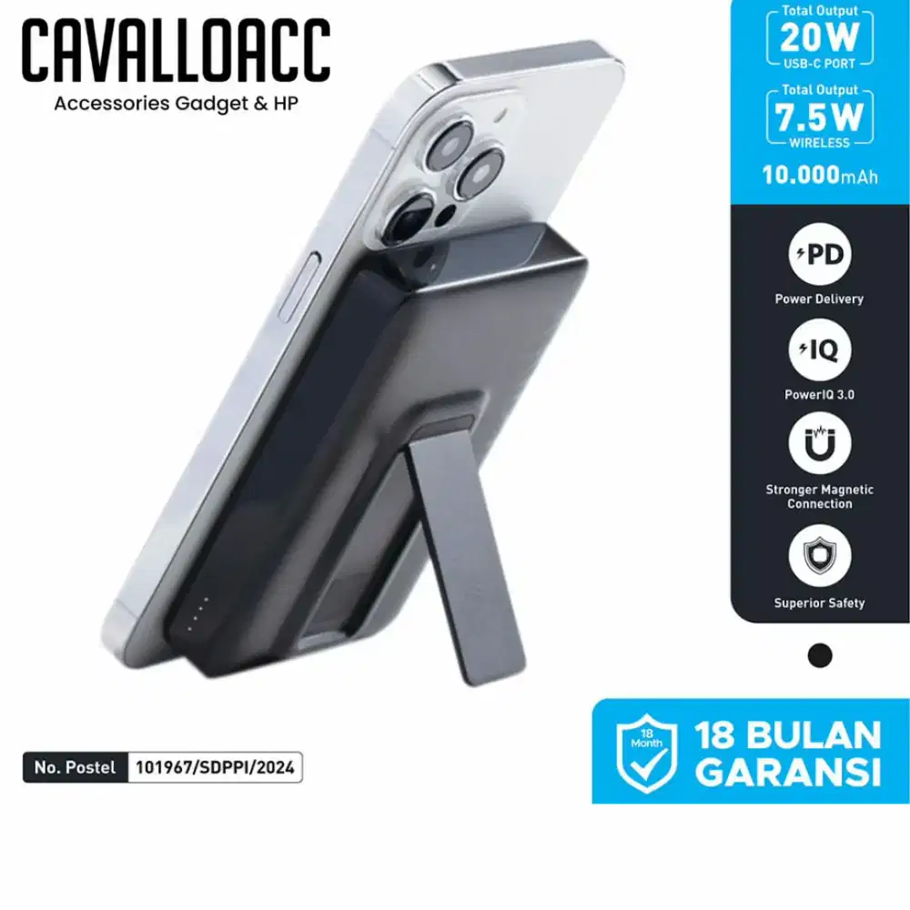 POWER BANK ANKER MAGGO MAGSAFE STANDING 10000MAH | @CAVALLOACC
