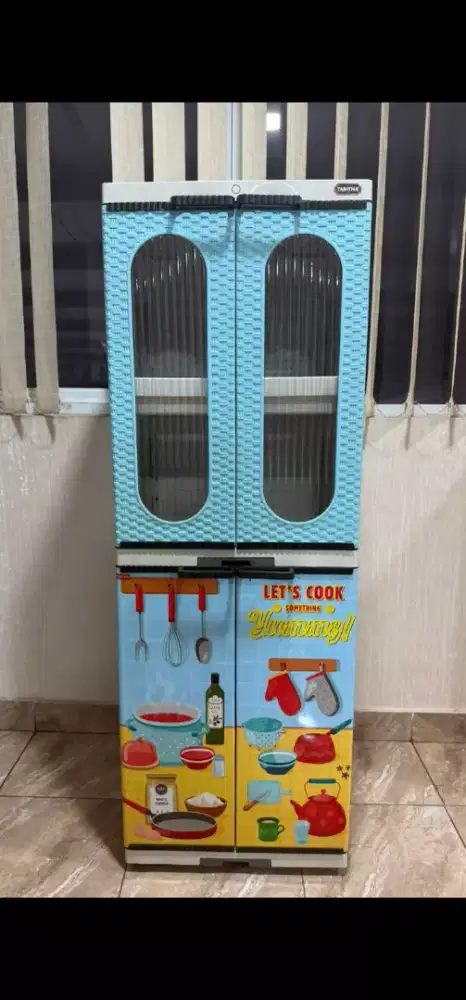 Lemari rak piring 4 susun