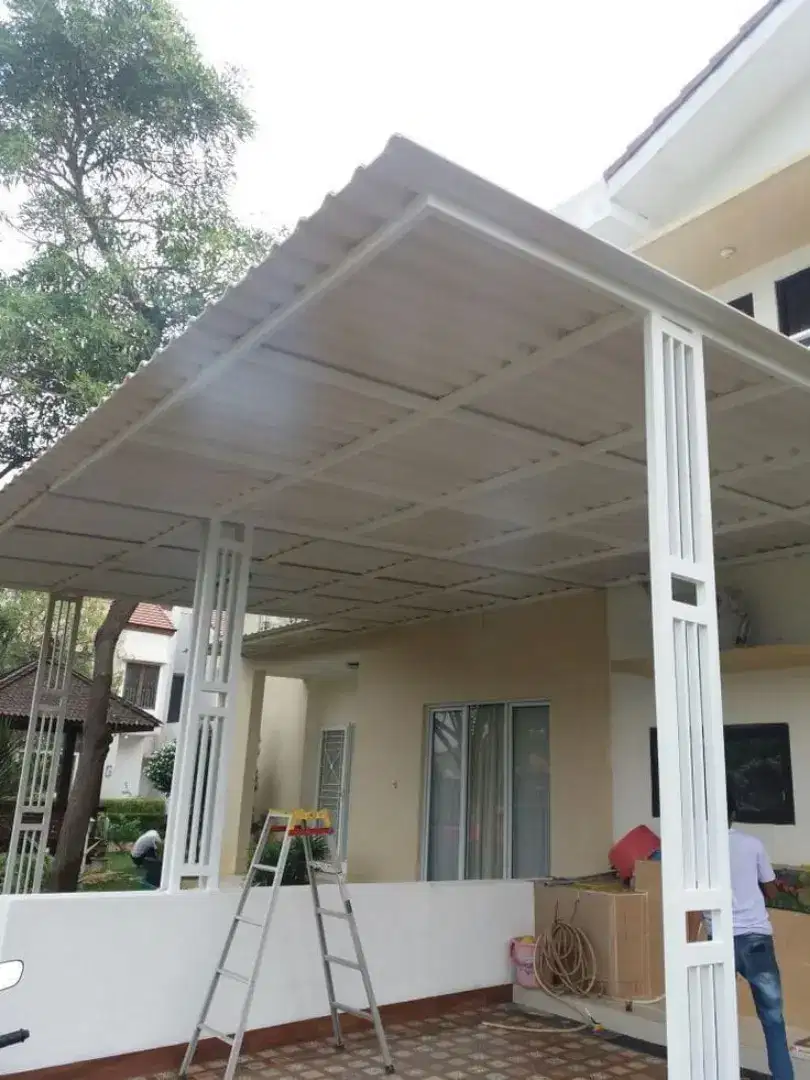 PEMASANGAN CANOPY ALDERON DOUBLE