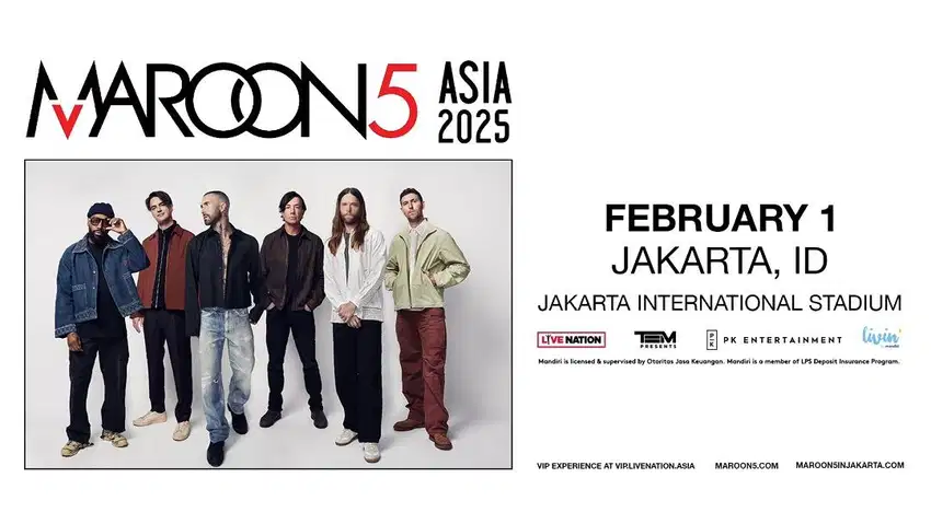 WTS Tiket Konser Maroon 5 JUAL RUGI