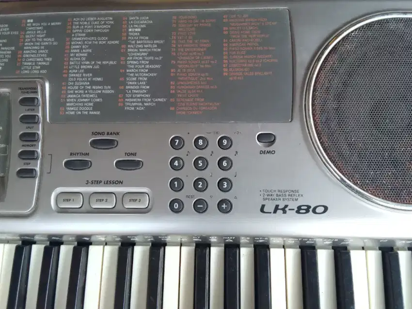 Keyboard casio lk80 kondisi mati