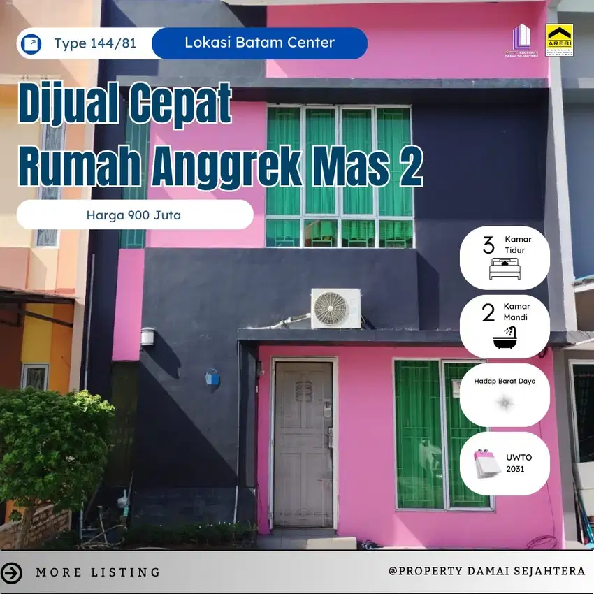 Dijual Rumah Anggrek Mas 2 Batam Center