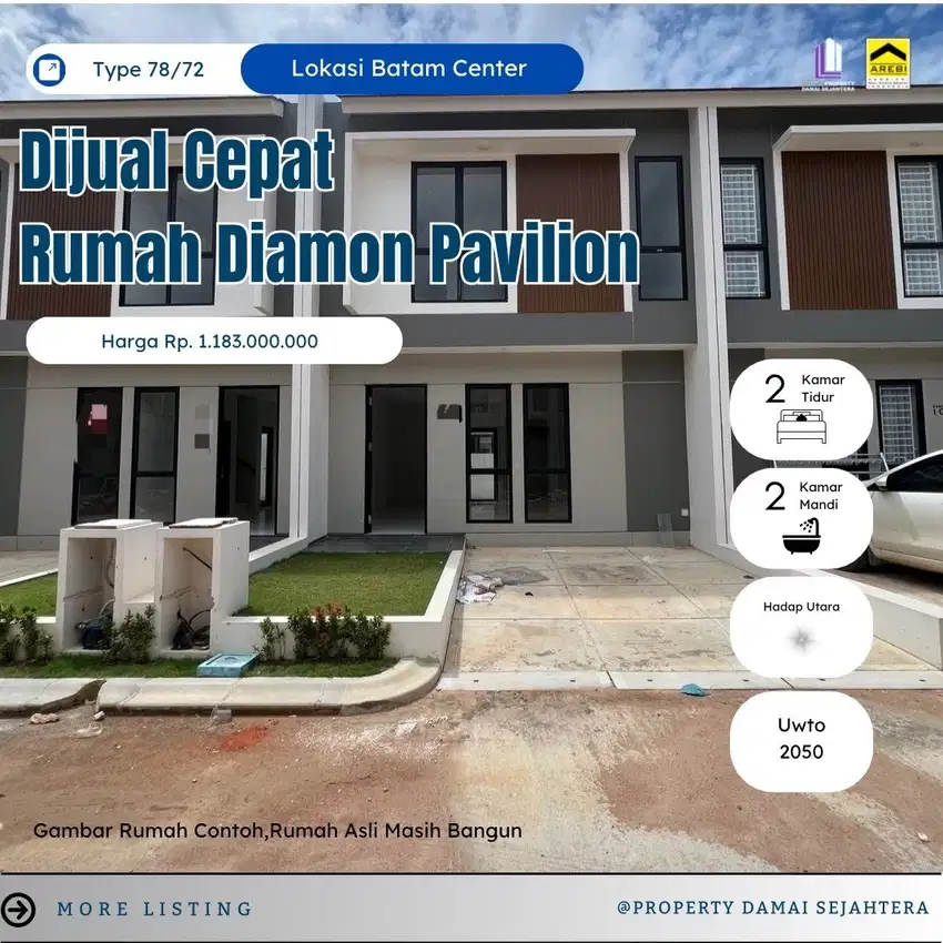 Dijual Rumah Baru Diamond Pavilion Batam Center