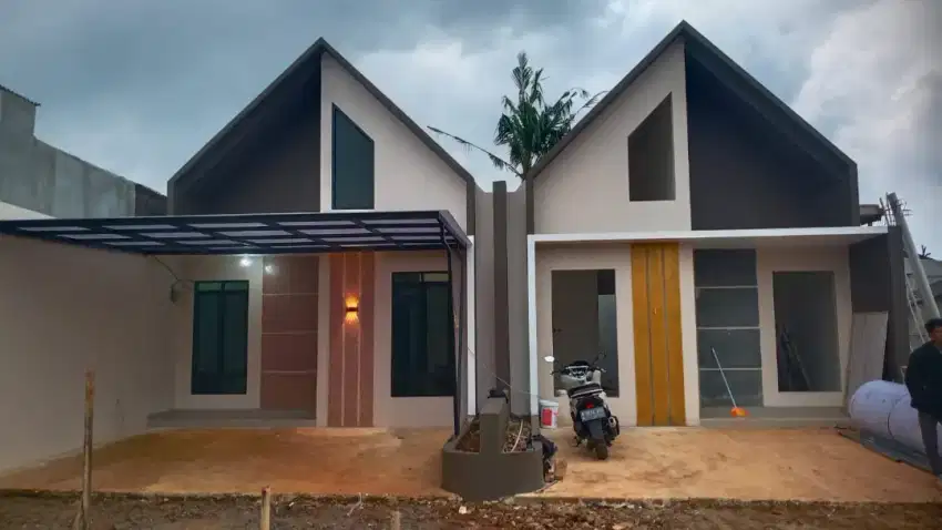 Rumah model scandinavian cash murah depok ready