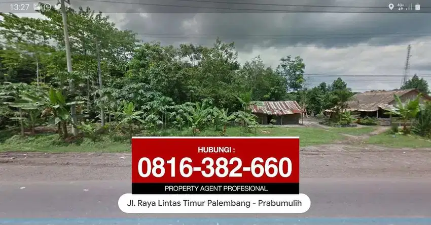 Disewakan tanah keras 6 Ha Jln Inderalaya-Prabumulih km 43 (dekat SAP)