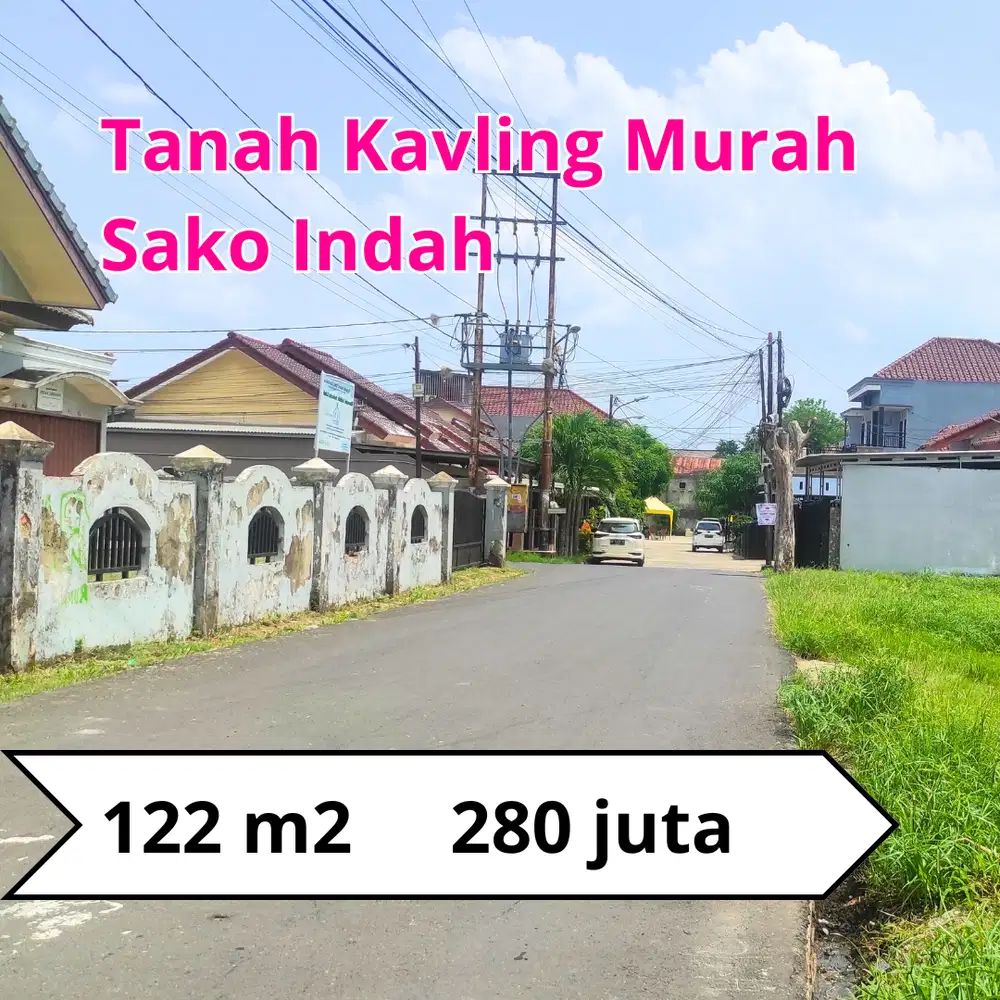 Tanah Sako Kota Palembang dekat Indogrosir,Harga Terjangkau
