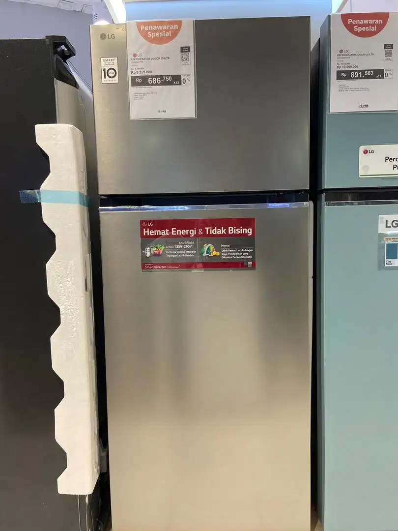 (Promo JULI) Kulkas LG 2 Pintu Inverter 395L