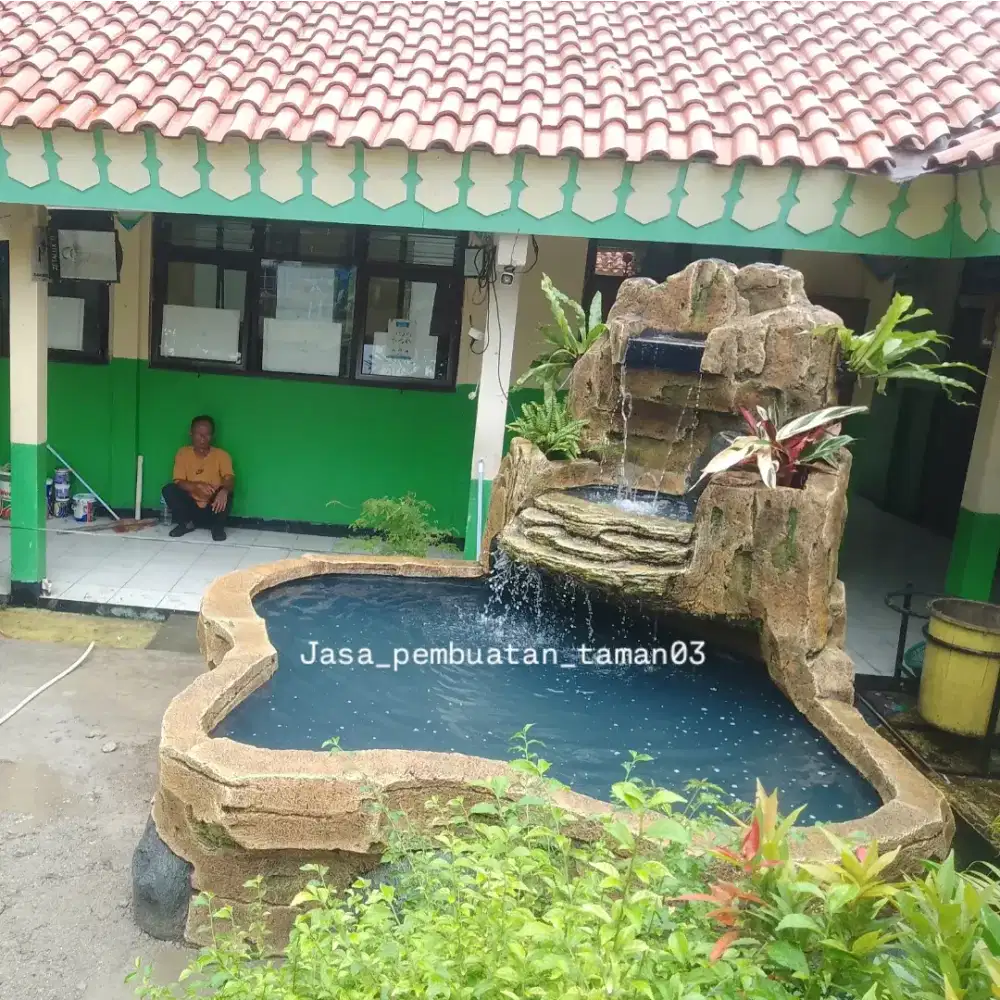 Kolam relief tebing - kolam relief tebing - kolam ikan koi - kolam