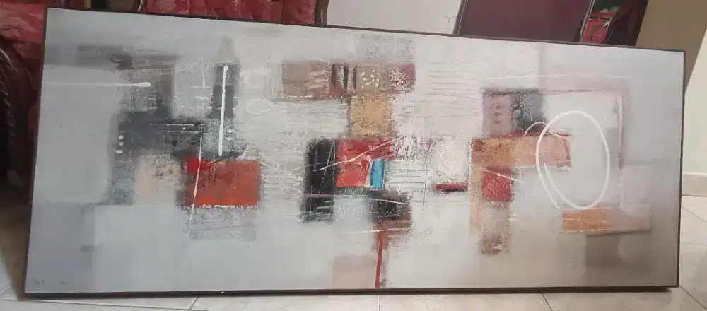 Lukisan kuno abstrak era 70 an