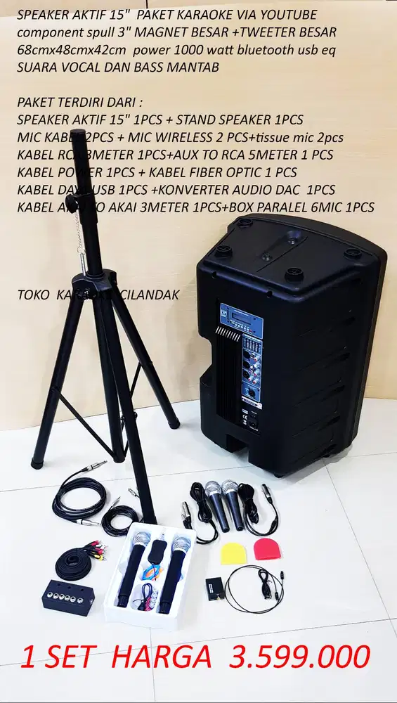 speaker  aktif 15 2way 1000watt