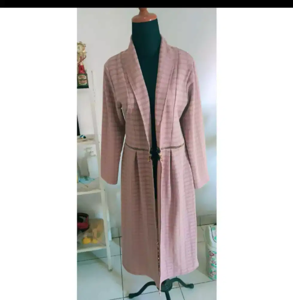 Long blazer kualitas butik bahan nyaman dipakai
