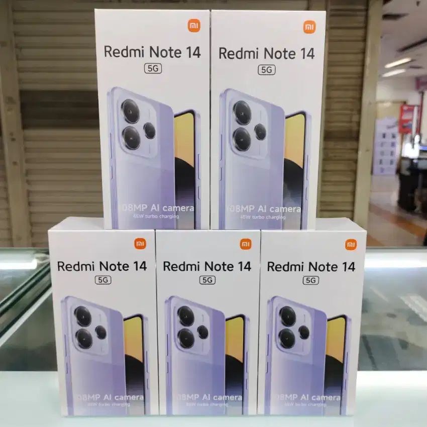 Xiaomi Redmi Note 14 5G ram 8gb+8gb/256gb nfc baru garansi resmi