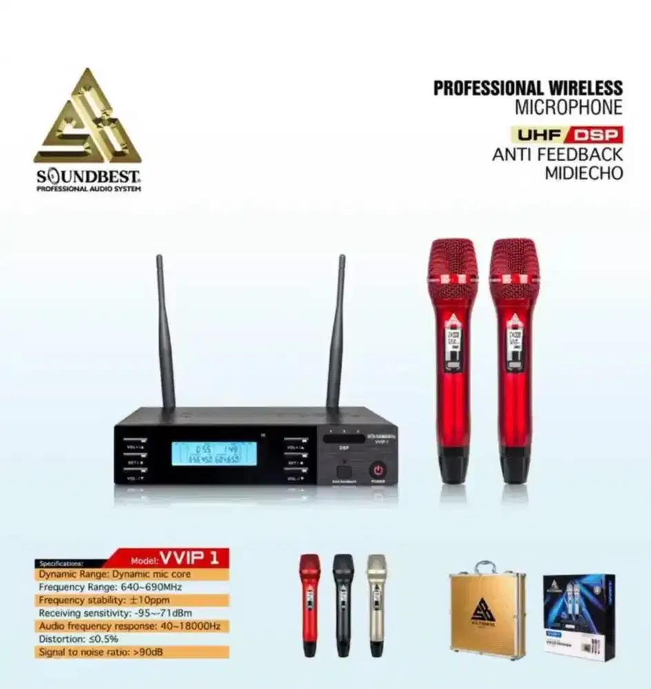 Mic Wireless Soundbest VVIP 1 Original  Anti Feedback