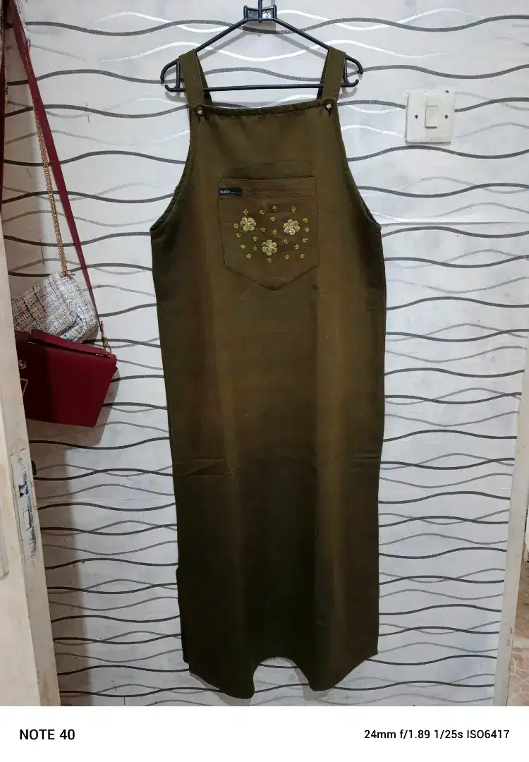 Dress tali lidi hijau army