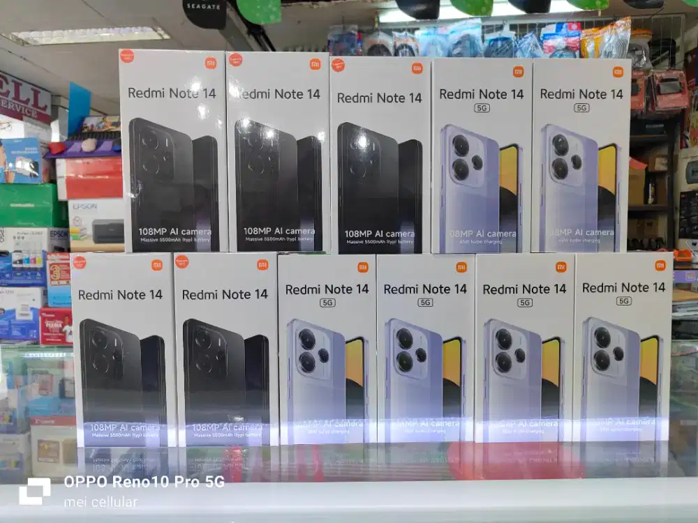 Xiaomi Redmi note 14 4G & 5G baru segel garansi resmi bisa TT kredit