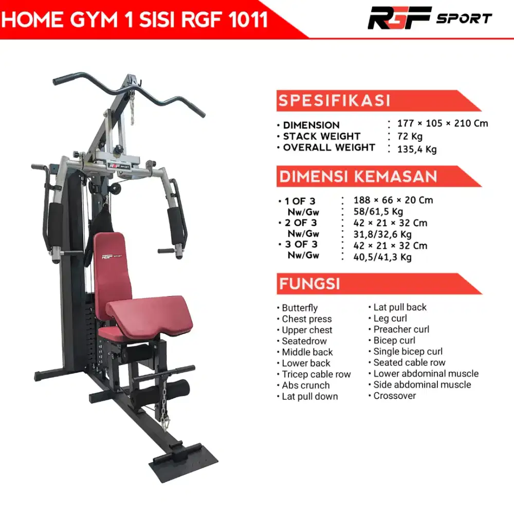 Jual Gym dan Bench Press
