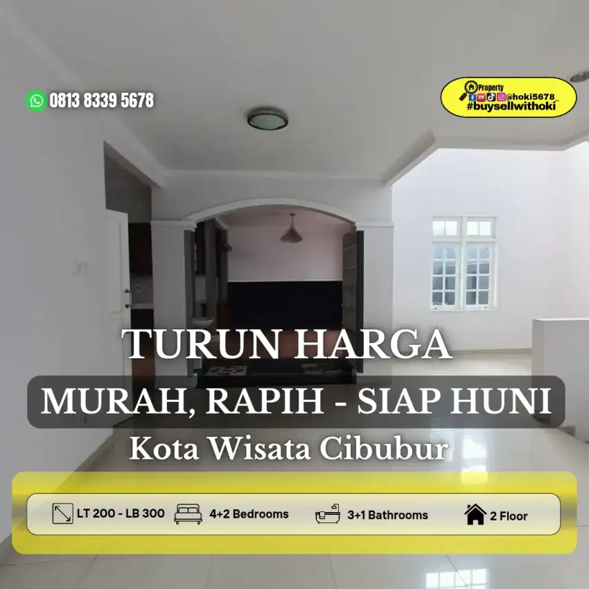 RUMAH KOTA WISATA]CIBUBUR,BEKASI,BOGOR,DEPOK,BSD,JAKARTA SELATAN,TEBET