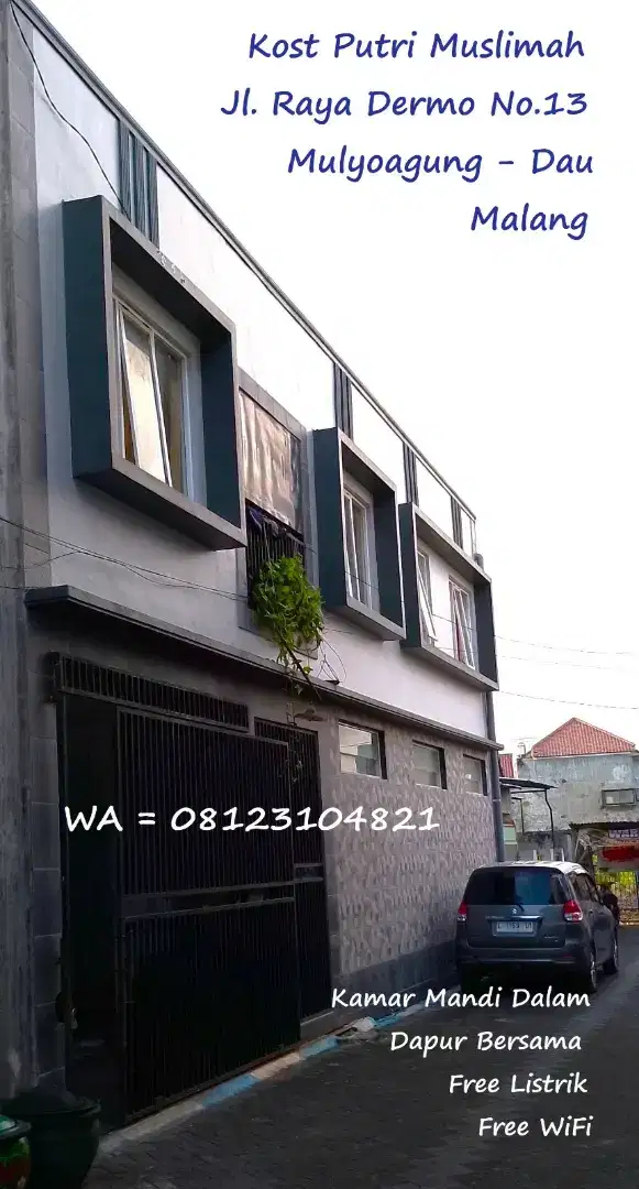 Kost Putri Muslimah Kamar Mandi Dalam