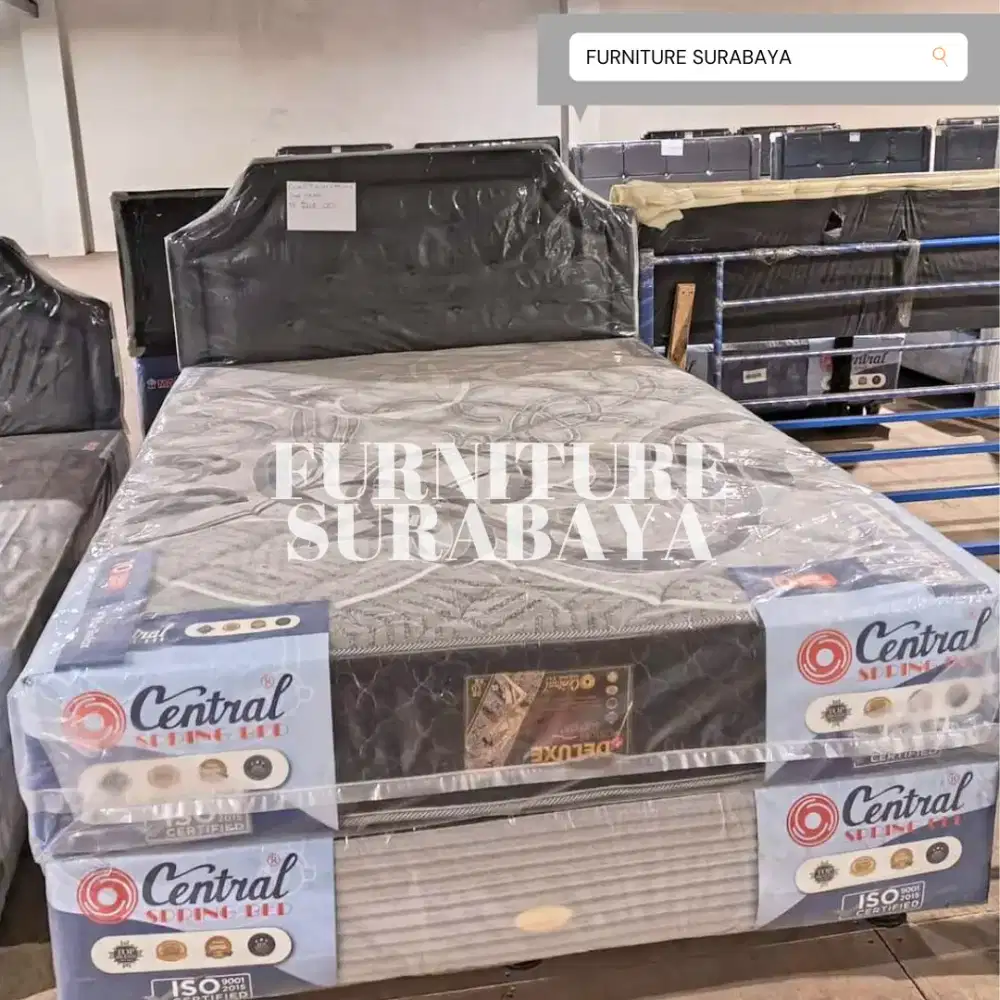 Kasur springbed central deluxe 180x200 king size 180 besar matras bed