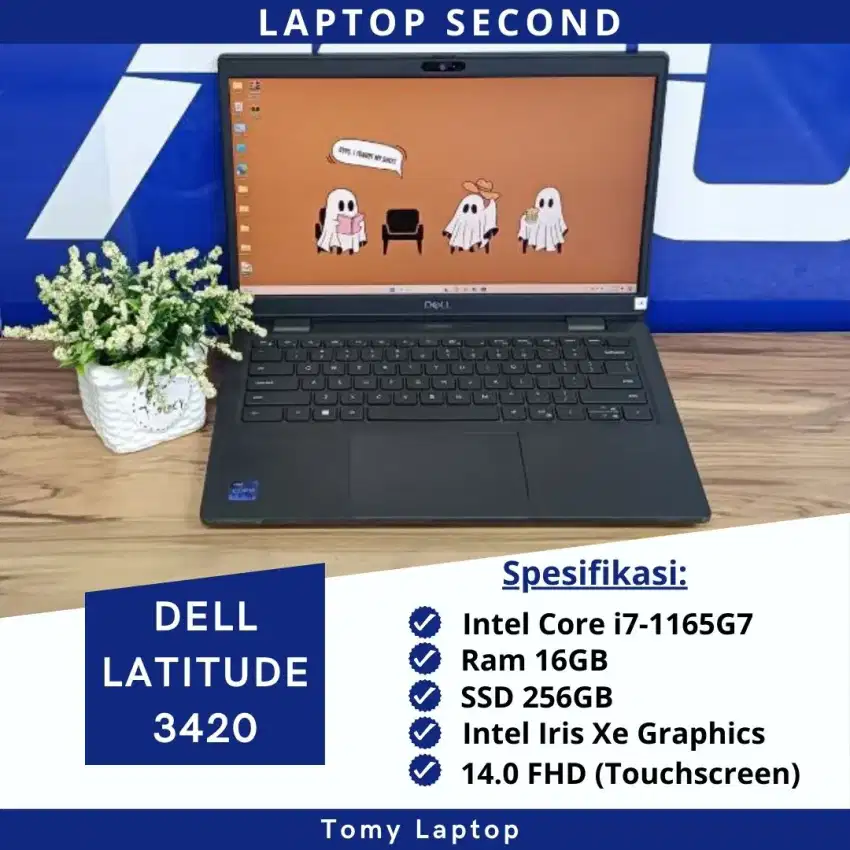 DELL LATITUDE 3420 CORE I7 1165G7 RAM 16GB SSD 256GB LAYAR 14.0 TOUCH