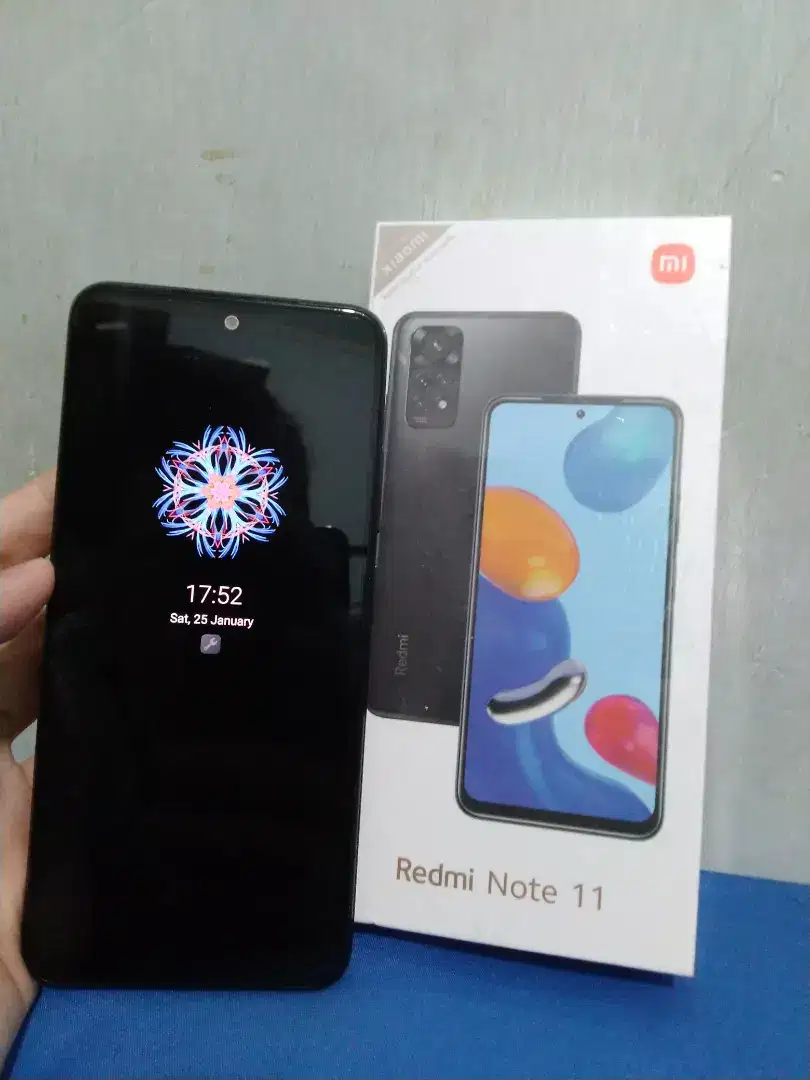 Redmi Note 11 4/128gb seken fullset no minus