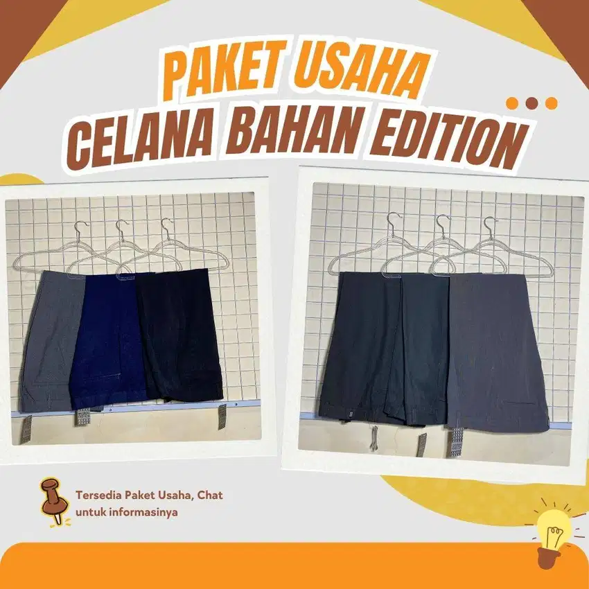PAKET USAHA CELANA BAHAN PRIA