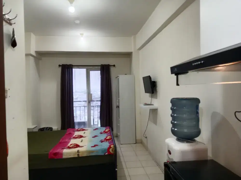 Dijual Apartemen Puri Park View studio Tower B lt 16 hadap pool BU