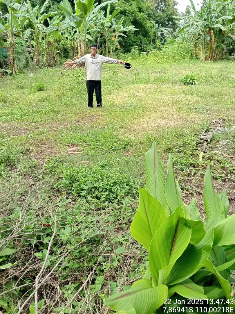 Jual tanah posisi datar dapat dua muka