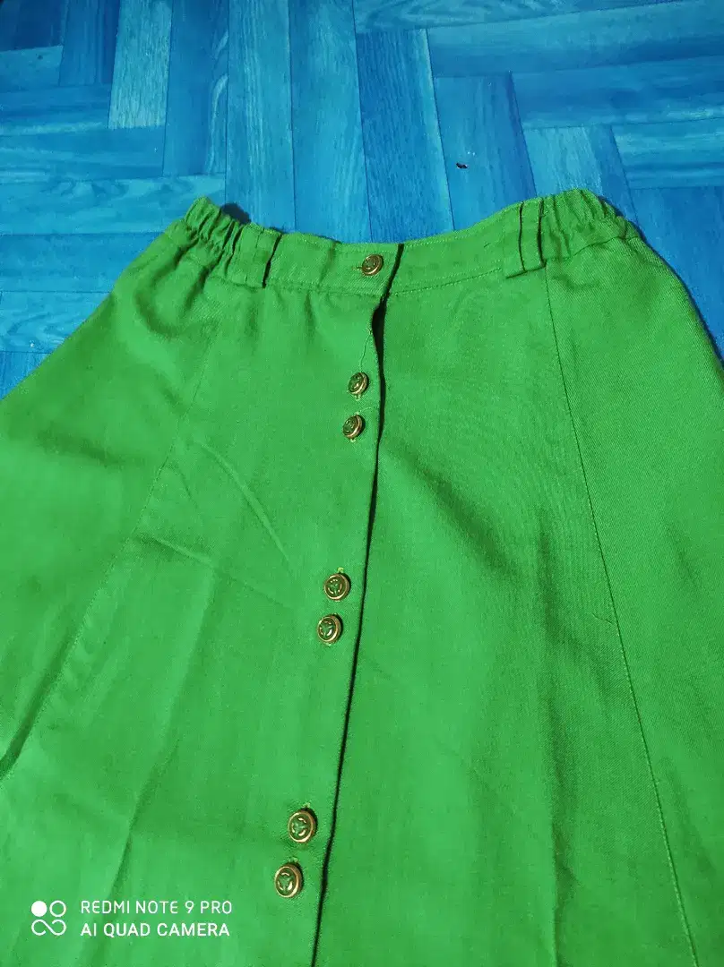 Rok mayung lebar warna hijau