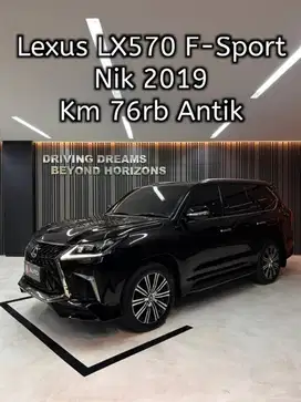 Lexus LX570 F-Sport AT 2019 Hitam B2031PBY Km76rb