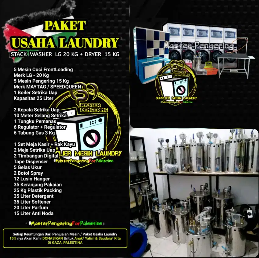 Mesin Laundry [Paket Laundry Stack LG Maytag]